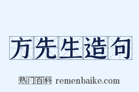 方先生造句是什么意思的图片